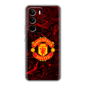 Силиконовый чехол на Realme C71 с принтом Manchester United