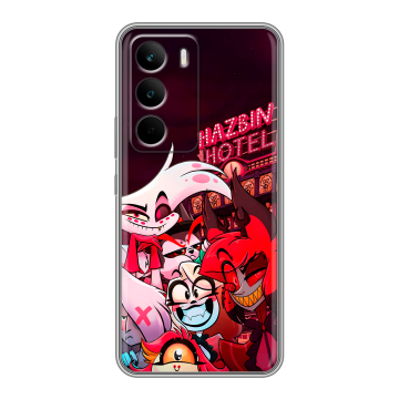 Силиконовый чехол на Realme C71 с принтом Hazbin Hotel Отель Хазбин