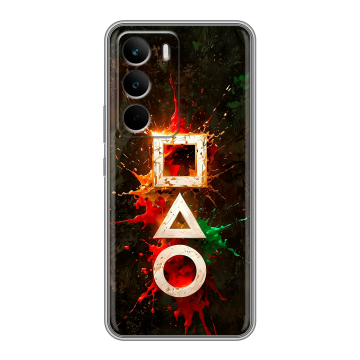 Силиконовый чехол на Realme C71 с принтом Squid Game Игра кальмара