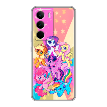 Силиконовый чехол на Realme C71 с принтом My little pony Дружба чудо