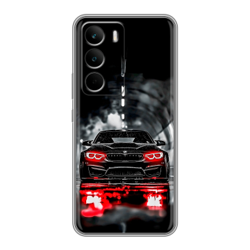Силиконовый чехол на Realme C71 с принтом BMW БМВ