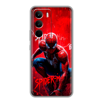 Силиконовый чехол на Realme C71 с принтом Spiderman Человек паук