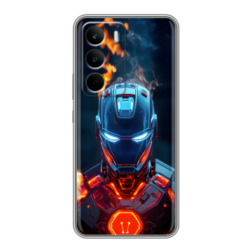 Силиконовый чехол на Realme C71 с принтом IronMan Железный человек Силиконовый чехол на Realme C71 с принтом IronMan Железный человек