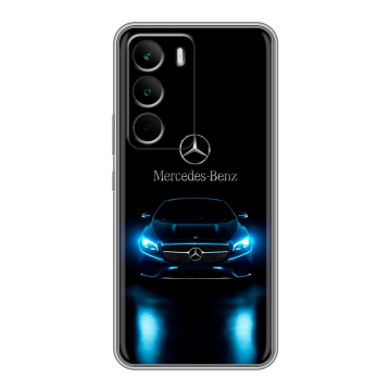 Силиконовый чехол на Realme C71 с принтом Mercedes Мерседес