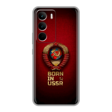 Силиконовый чехол на Realme C71 с принтом Флаг Герб СССР