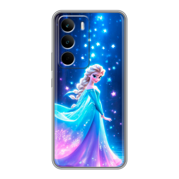 Силиконовый чехол на Realme C71 с принтом Холодное сердце Frozen Силиконовый чехол на Realme C71 с принтом Холодное сердце Frozen