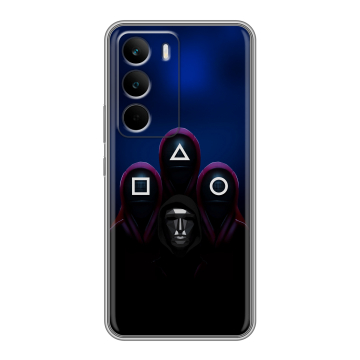 Силиконовый чехол на Realme C71 с принтом Игра Кальмара