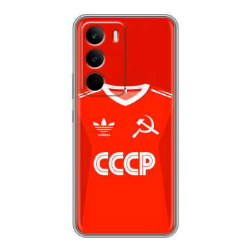Силиконовый чехол на Realme C71 с принтом Флаг Герб СССР