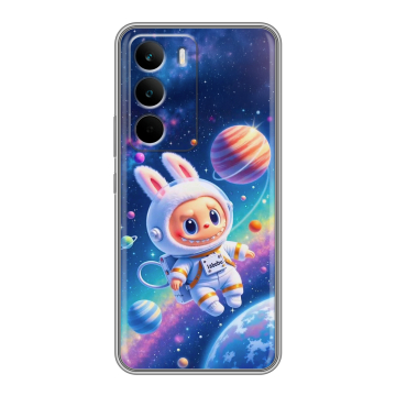 Силиконовый чехол на Realme C71 с принтом Labubu Лабубу