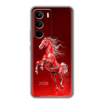 Силиконовый чехол на Realme C71 с принтом Новый год