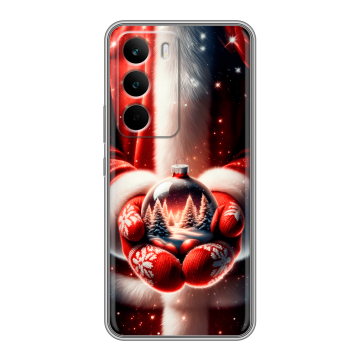 Силиконовый чехол на Realme C71 с принтом Новый год