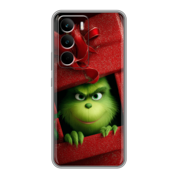 Силиконовый чехол на Realme C71 с принтом Новый год