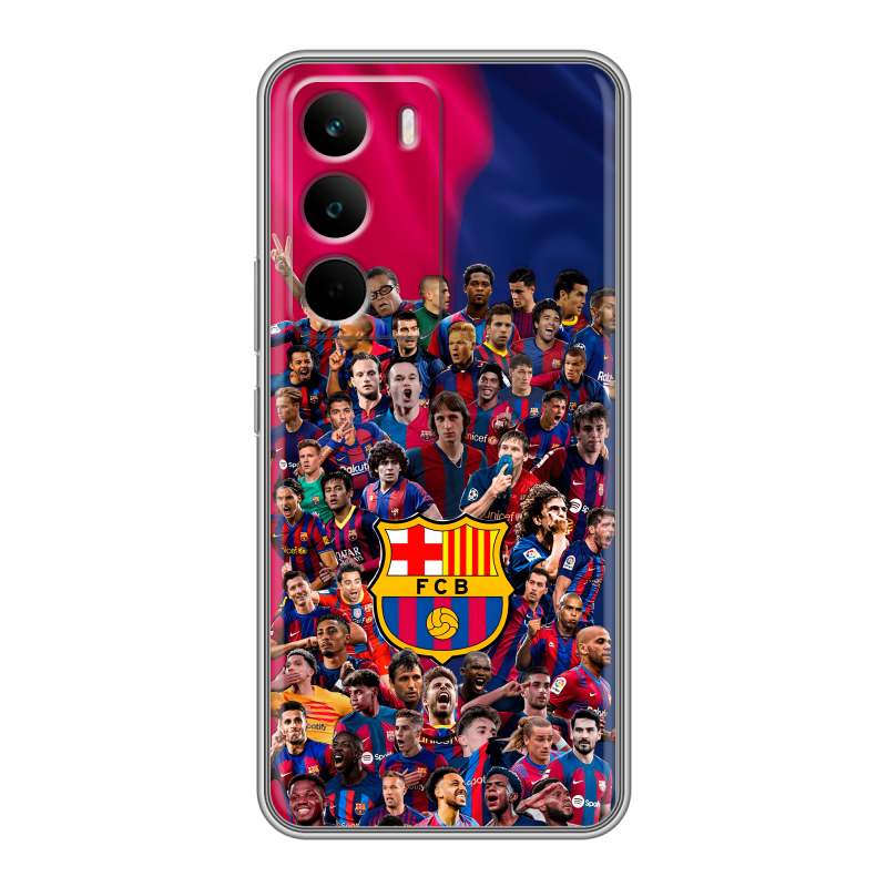 Силиконовый чехол на Realme C71 с принтом Барселона Barcelona Силиконовый чехол на Realme C71 с принтом Барселона Barcelona