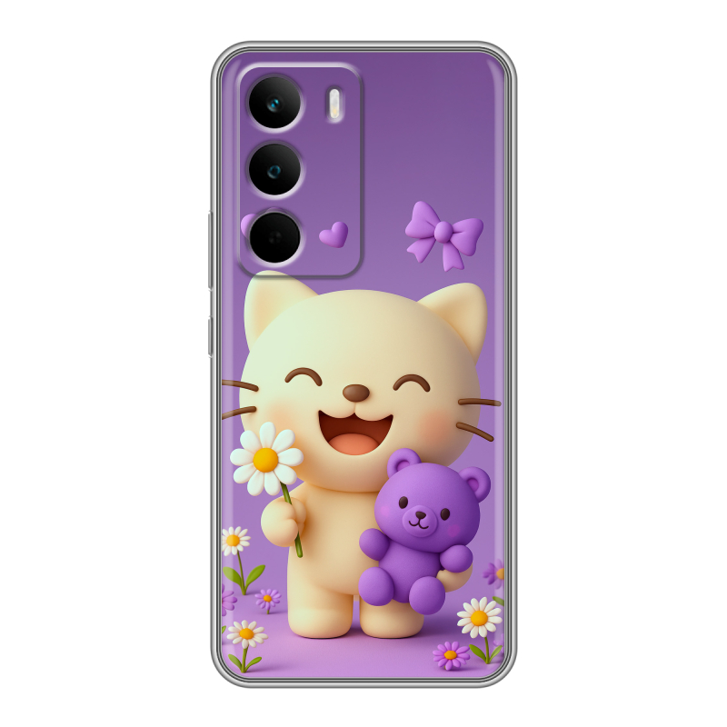 Силиконовый чехол на Realme C71 с принтом для девочек Силиконовый чехол на Realme C71 с принтом для девочек