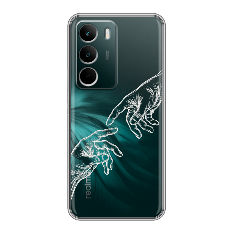 Силиконовый чехол на Realme C71 с принтом Сотворение мира Силиконовый чехол на Realme C71 с принтом Сотворение мира