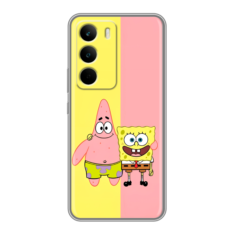 Силиконовый чехол на Realme C71 с принтом Спанч боб Спанчбоб Силиконовый чехол на Realme C71 с принтом Спанч боб Спанчбоб