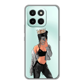 Силиконовый чехол на Honor X6C с принтом Женские принты Силиконовый чехол на Honor X6C с принтом Женские принты