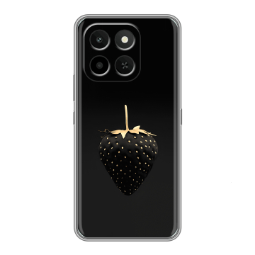 Силиконовый чехол на Honor X6C с принтом Черная клубника Силиконовый чехол на Honor X6C с принтом Черная клубника