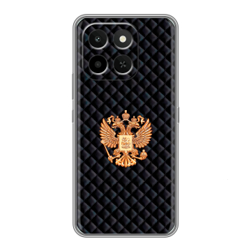 Силиконовый чехол на Honor X6C с принтом Герб России принт