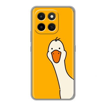Силиконовый чехол на Honor X6C с принтом Утка