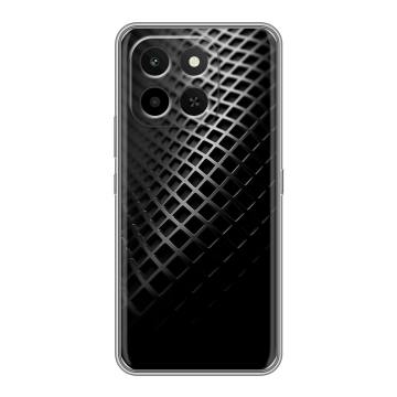 Силиконовый чехол на Honor X6C с принтом Текстура металла