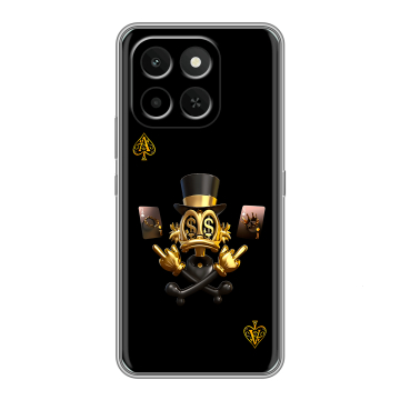 Силиконовый чехол на Honor X6C с принтом Золотой скрудж макдак
