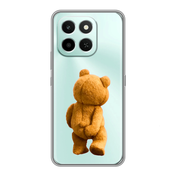 Силиконовый чехол на Honor X6C с принтом Медведь