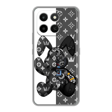 Силиконовый чехол на Honor X6C с принтом Луи робот