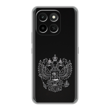 Силиконовый чехол на Honor X6C с принтом Герб России