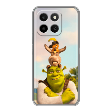 Силиконовый чехол на Honor X6C с принтом Шрек Shrek Силиконовый чехол на Honor X6C с принтом Шрек Shrek