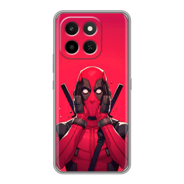Силиконовый чехол на Honor X6C с принтом Дедпул Deadpool