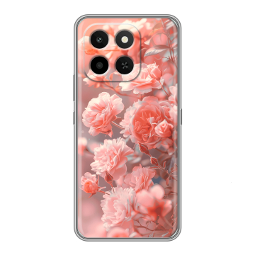 Силиконовый чехол на Honor X6C с принтом Розы цветы Силиконовый чехол на Honor X6C с принтом Розы цветы