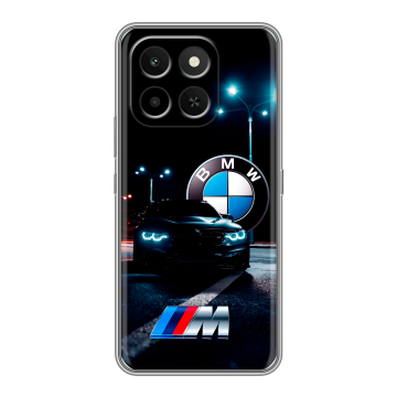 Силиконовый чехол на Honor X6C с принтом БМВ BMW Силиконовый чехол на Honor X6C с принтом БМВ BMW