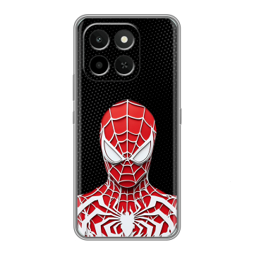 Силиконовый чехол на Honor X6C с принтом человек паук spiderman