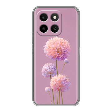 Силиконовый чехол на Honor X6C с принтом Цветы Силиконовый чехол на Honor X6C с принтом Цветы