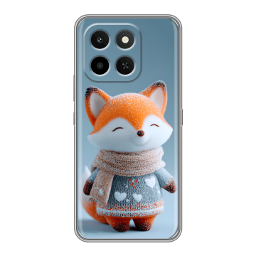 Силиконовый чехол на Honor X6C с принтом Лиса Силиконовый чехол на Honor X6C с принтом Лиса