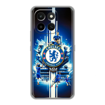 Силиконовый чехол на Honor X6C с принтом Chelsea Челси Силиконовый чехол на Honor X6C с принтом Chelsea Челси