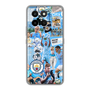 Силиконовый чехол на Honor X6C с принтом Man City Манчестер Сити Силиконовый чехол на Honor X6C с принтом Man City Манчестер Сити