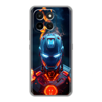 Силиконовый чехол на Honor X6C с принтом IronMan Железный человек Силиконовый чехол на Honor X6C с принтом IronMan Железный человек