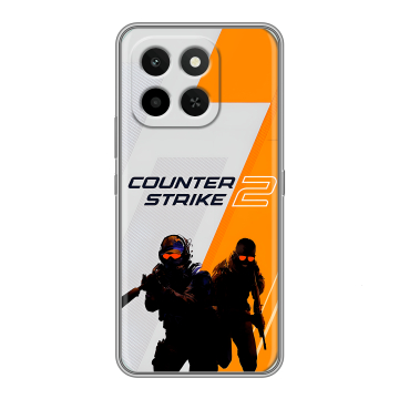 Силиконовый чехол на Honor X6C с принтом Counter Strike Силиконовый чехол на Honor X6C с принтом Counter Strike