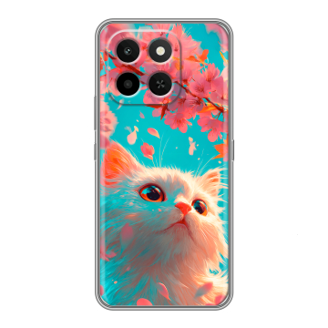 Силиконовый чехол на Honor X6C с принтом Красивый кот Силиконовый чехол на Honor X6C с принтом Красивый кот