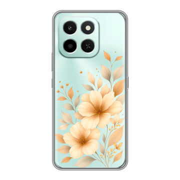 Силиконовый чехол на Honor X6C с принтом для девушки Силиконовый чехол на Honor X6C с принтом для девушки