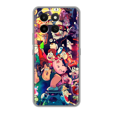 Силиконовый чехол на Honor X6C с принтом Gravity Falls Гравити Фолз Силиконовый чехол на Honor X6C с принтом Gravity Falls Гравити Фолз