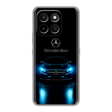 Силиконовый чехол на Honor X6C с принтом Mercedes Мерседес Силиконовый чехол на Honor X6C с принтом Mercedes Мерседес
