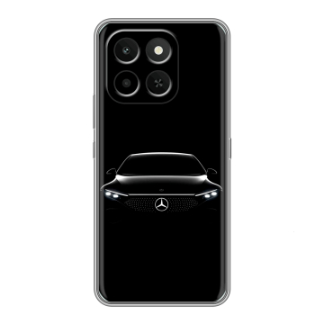 Силиконовый чехол на Honor X6C с принтом Mercedes Мерседес Силиконовый чехол на Honor X6C с принтом Mercedes Мерседес