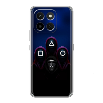 Силиконовый чехол на Honor X6C с принтом Игра Кальмара Силиконовый чехол на Honor X6C с принтом Игра Кальмара