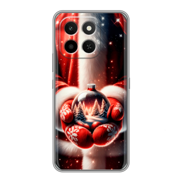 Силиконовый чехол на Honor X6C с принтом Новый год Силиконовый чехол на Honor X6C с принтом Новый год