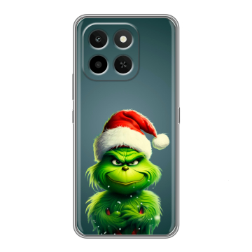 Силиконовый чехол на Honor X6C с принтом Новый год Силиконовый чехол на Honor X6C с принтом Новый год