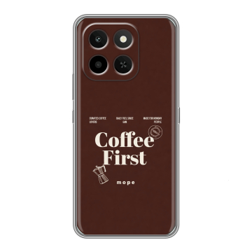 Силиконовый чехол на Honor X6C с принтом женский