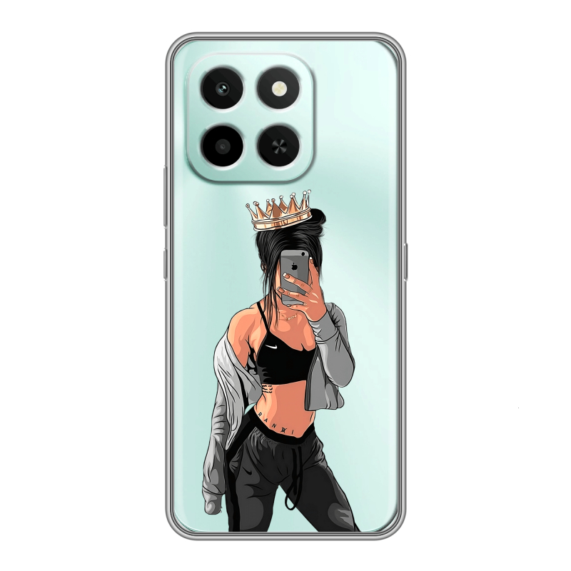 Силиконовый чехол на Honor X6C с принтом Женские принты Силиконовый чехол на Honor X6C с принтом Женские принты